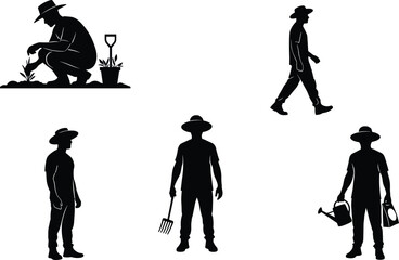ming, outdoor, lifestyle, cultivation, silhouette, tool, care, gardening activity, farmer silhouette, plant care, watering can, agricultural work, eco lifestyle, sustainable farming, .eps