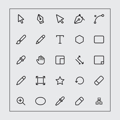 Adobe illustrator icon vector illustration