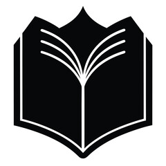 dark book silhouette vector illustration