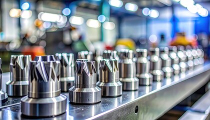 Row of Metal Cutting Tools