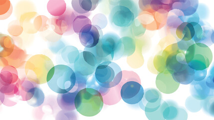 A vibrant abstract background featuring colorful circles in various sizes and shades, creating a playful and energetic atmosphere