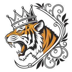 tiger head vector