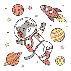 space rocket cartoon
