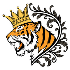tiger head vector