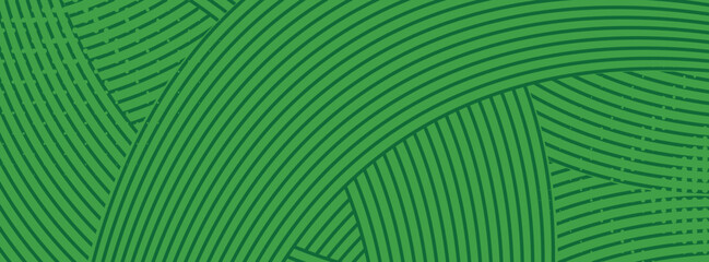 farm green banner, organic abstract background with fields. wavy green lines, natural organic products. ecology background. striped farmer green Pattern