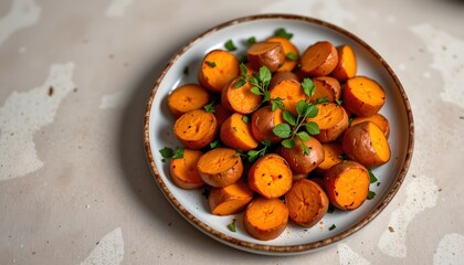 a bowl of orange carrots arranged in neat rows on a white surface, placed on a table with a wooden top