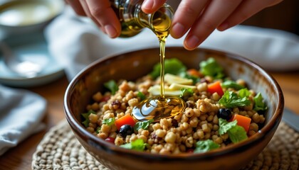 a moment of food preparation