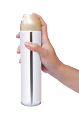 Woman hand spraying Fresh Air Deodoran, Human's Hand Spraying Air Freshener