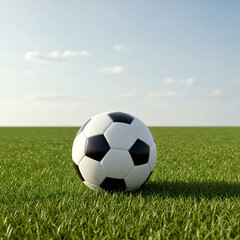 Fototapeta premium 축구공 잔디 스포츠