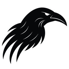 raven claw silhouette vector illustration