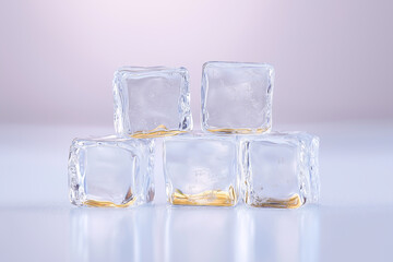 Transparent Glass Cubes