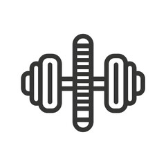 Fototapeta premium Dumbbell Icon isolated on transparent background