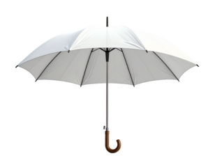 black umbrella isolated on white