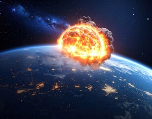 Large meteor explodes above Earth's surface
