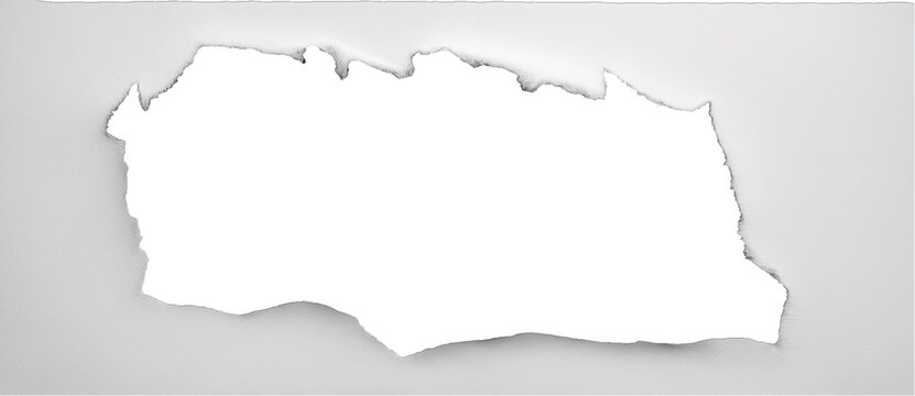 torn blank pages with uneven texture edges.  ripped white paper sheets png isolated on transparent background. document or newspaper mockup.