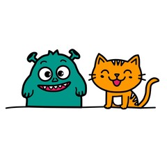 Monster & Cat
