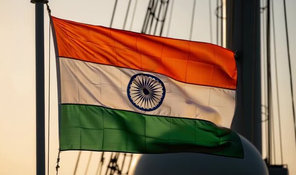 Indian Navy Day Celebration with Tiranga Flag on Ship, Remembering Heroes and Maritime Power