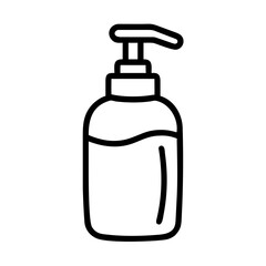 Large Pump Dispenser Cosmetic Bottle Icon For Web And Graphic Design