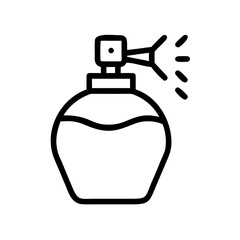Modern Perfume Spray Bottle With Sleek Design Icon For Web And Graphic Design