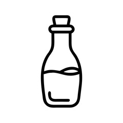 Rounded Perfume Cosmetic Glass Bottle Icon For Web And Graphic Design