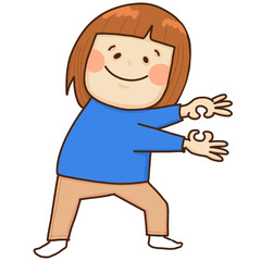 A cute and kind girl