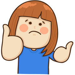 A cute and kind girl