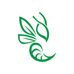 Obraz premium Bee Logo. Bee Logo With Modern and Geometric Design For Brand&nbsp;Identity.