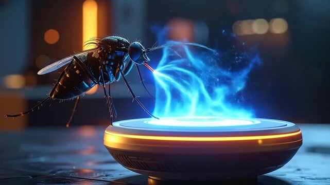 Futuristic Mosquito Zapper - A Technological Marvel Against Pests.
