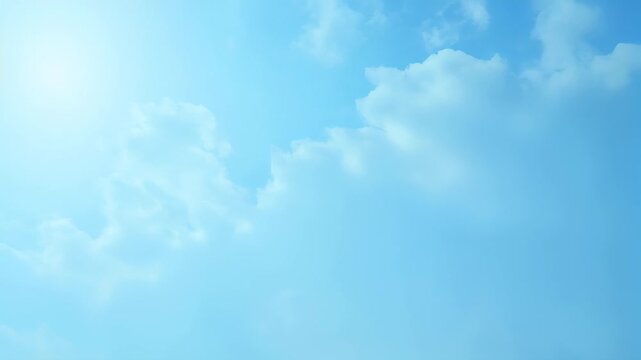 Sky with a sun in the background