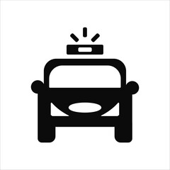 police icons. simple solid vector