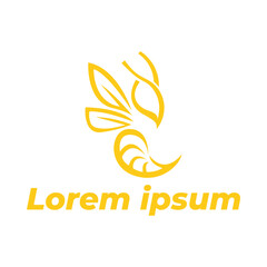 Bee Logo. Bee Logo With Modern and Geometric Design For Brand&nbsp;Identity.