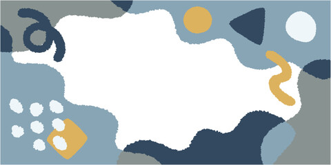 冬色カラーの抽象的な背景素材イラスト