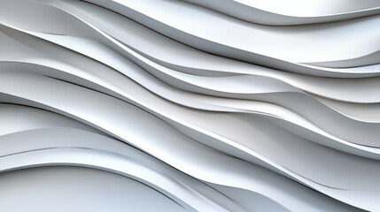 Obraz premium Smooth abstract background with flowing white waves creating serene atmosphere