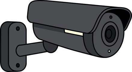 Modern surveillance camera security technology icon vector