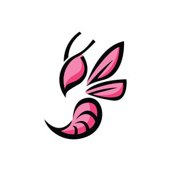 Bee Logo. Bee Logo With Modern and Geometric Design For Brand Identity.