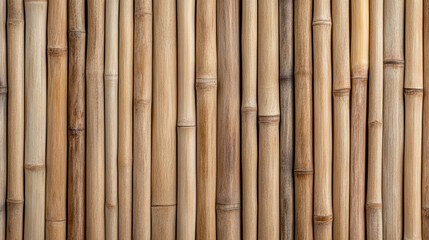 Naklejka premium Rustic bamboo texture background, natural eco friendly material, warm tones, and organic feel