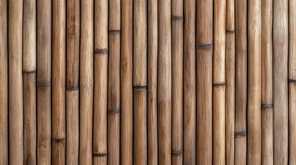 Naklejka premium Rustic bamboo texture background, natural eco friendly material, warm tones evoke tranquility