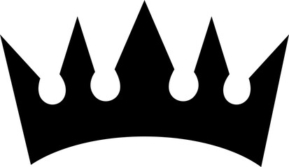Crown icon with black and outline royal crowns, luxury monarchy and queen king symbol, vector illustration for logo, fashion, jewelry, award and premium design template