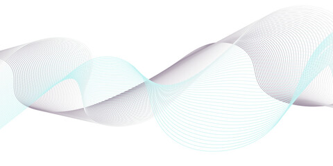 A minimal abstract illustration featuring cyan and violet gradient wave lines flowing gracefully across a white canvas. The design conveys fluidity, balance, and modern elegance, 