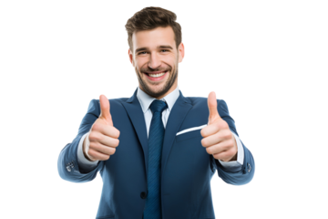 Cheerful young executive expressing success with a thumbs up gesture against a dark backdrop depicting positivity and endorsement in professional settings perfect for