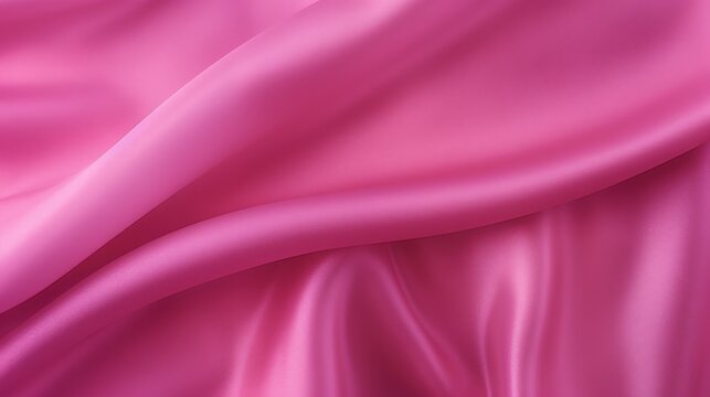 Bright Rose Pink Magenta Satin Silk Smooth Texture Subtle Pattern Soft Smooth Wrinkled Fabric Cloth Beautiful Gradient Shades Illustration Template Background Copy Space Theme Collection 16:9