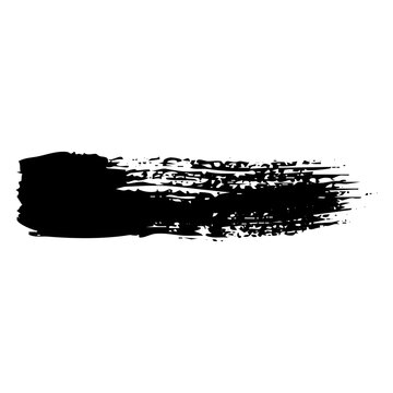 Brush strokes. Abstract watercolor background with brush strokes. Black crayon stroke