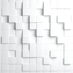 Abstract white cubic pattern