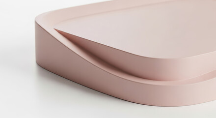 Minimalist Pink Tray Modern Design for Home Decor and Product Display