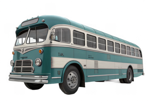 bus on a isolated transparent background - Powered by Adobe