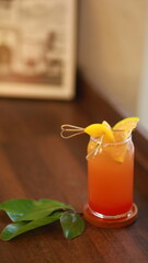 sweet and easy to drink peach tea