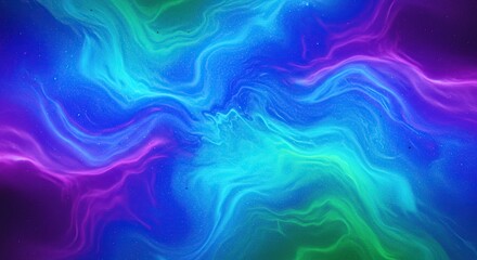 Abstract Colorful Nebula Background with Swirling Light and Energy.
