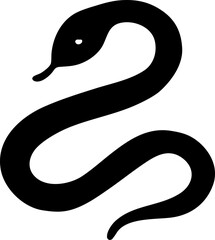 Dark snake slithers silently through witches forest creating mysterious atmosphere