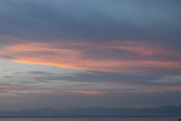 Colorful Sky Over Lake at Sunset