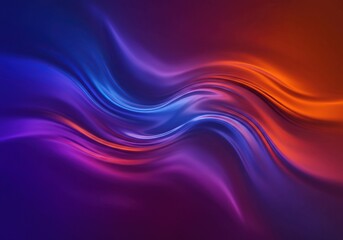 Abstract Colorful Wavy Lines Flowing Background Design.